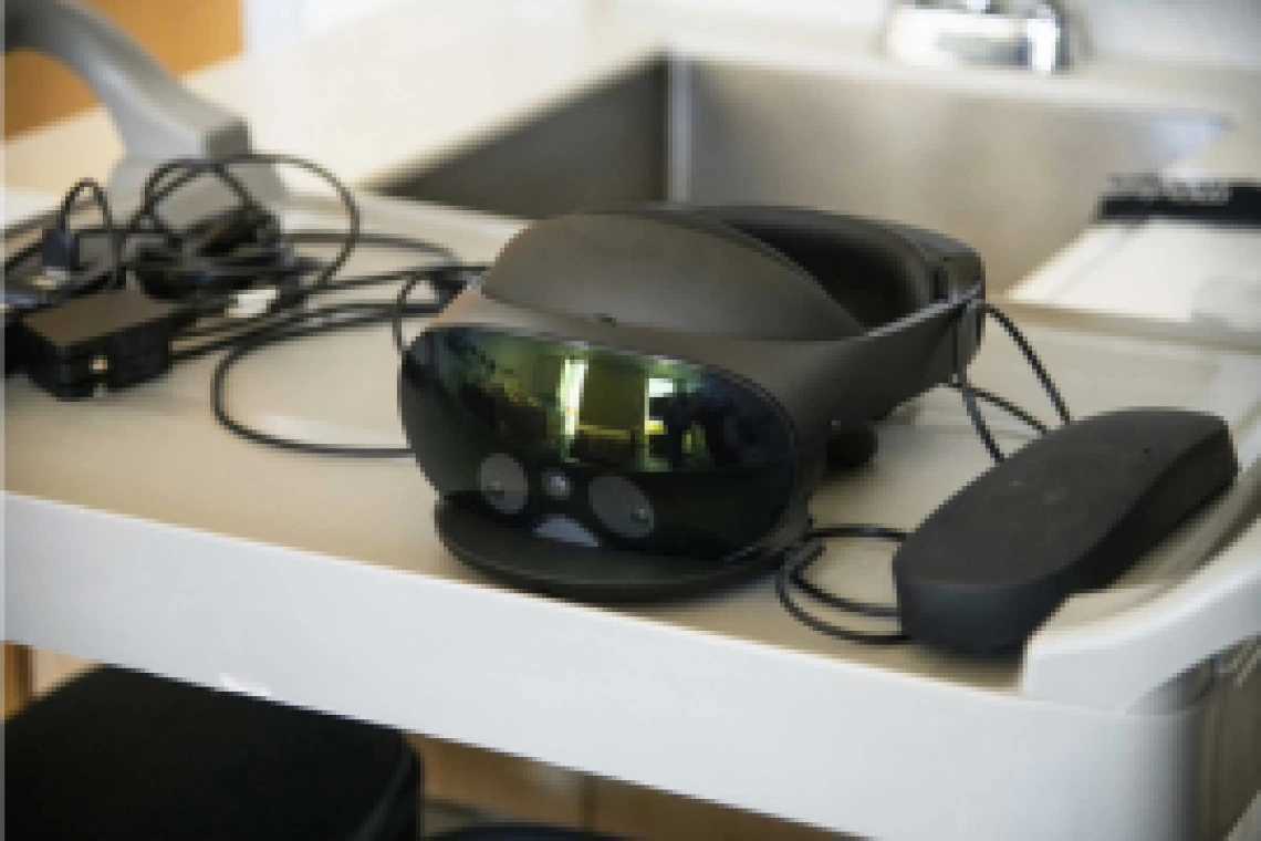 Photo of gaming headset on a desk