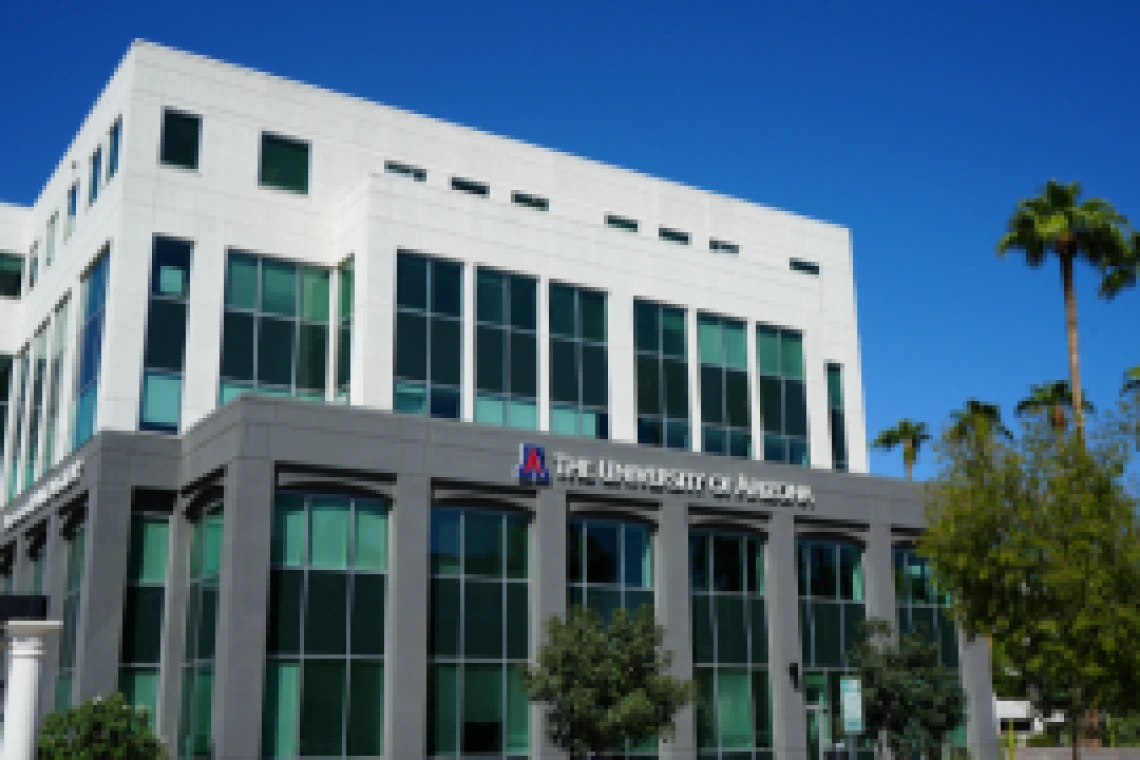 Photo of a building with University of Arizona logo